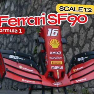 Hand-Built 2:1 Ferrari SF90 Front Wing Display Piece