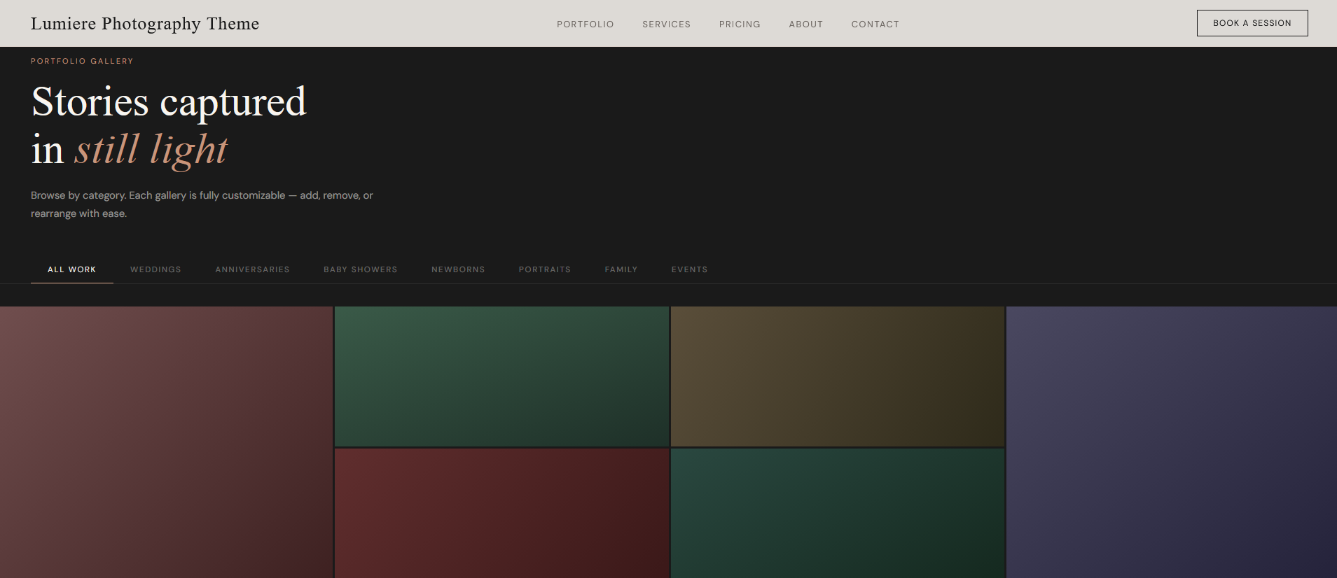 Lumiere Photography Theme