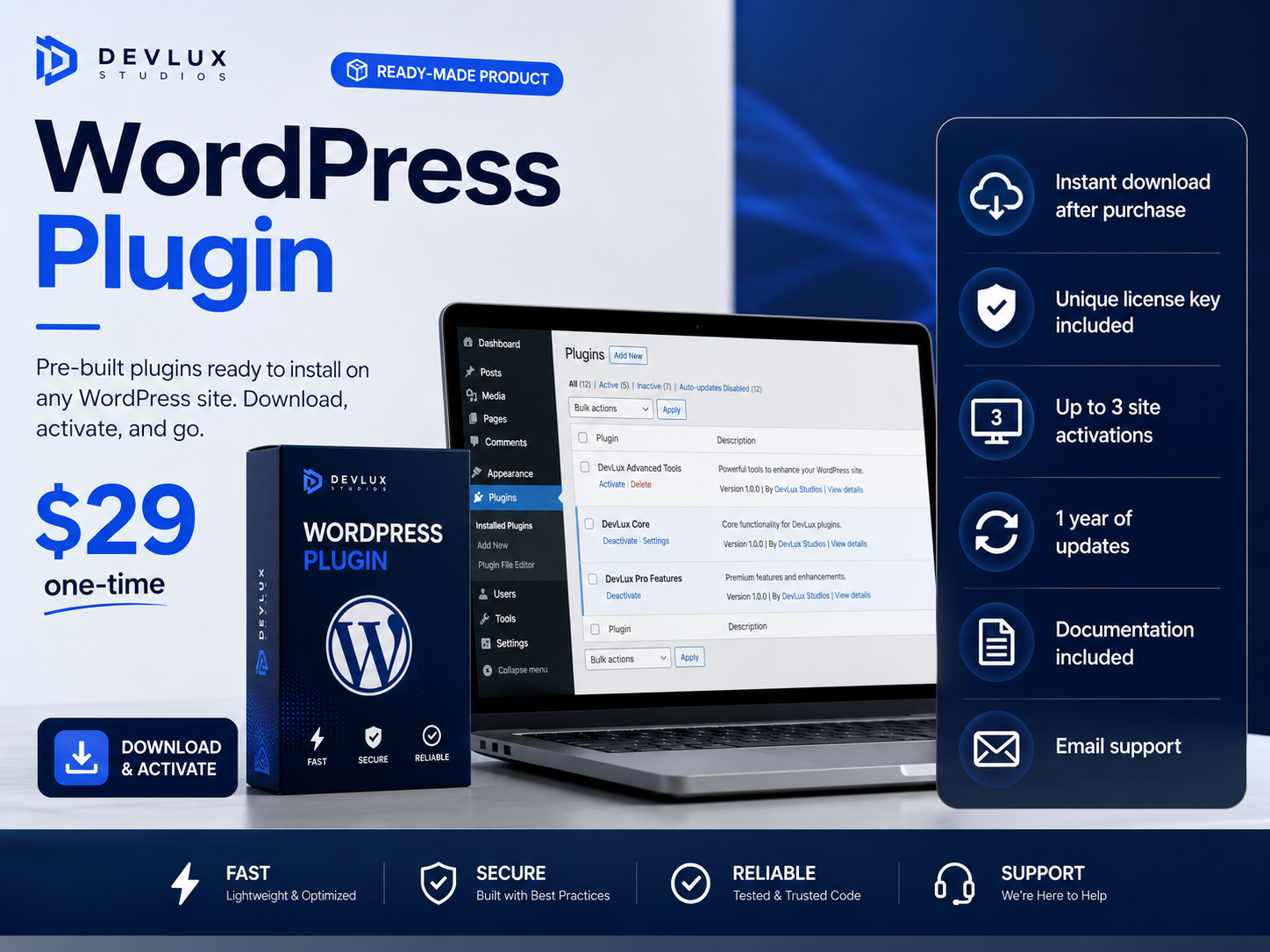 WordPress Plugin – $29